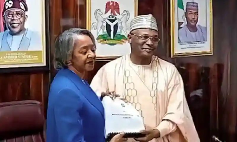 Mahmood Yakubu and May Agbamuche-Mbu