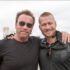 Arnold Schwarzenegger and Glen Powell