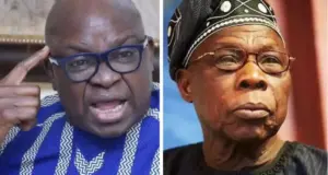 Ayo Fayose and Olusegun Obasanjo
