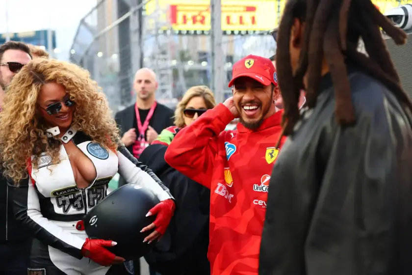 Beyoncé and Lewis Hamilton