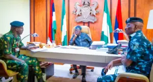 Bola Tinubu and security chiefs