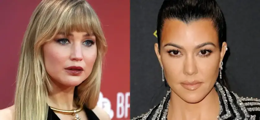 Kourtney Kardashian and Jennifer Lawrence