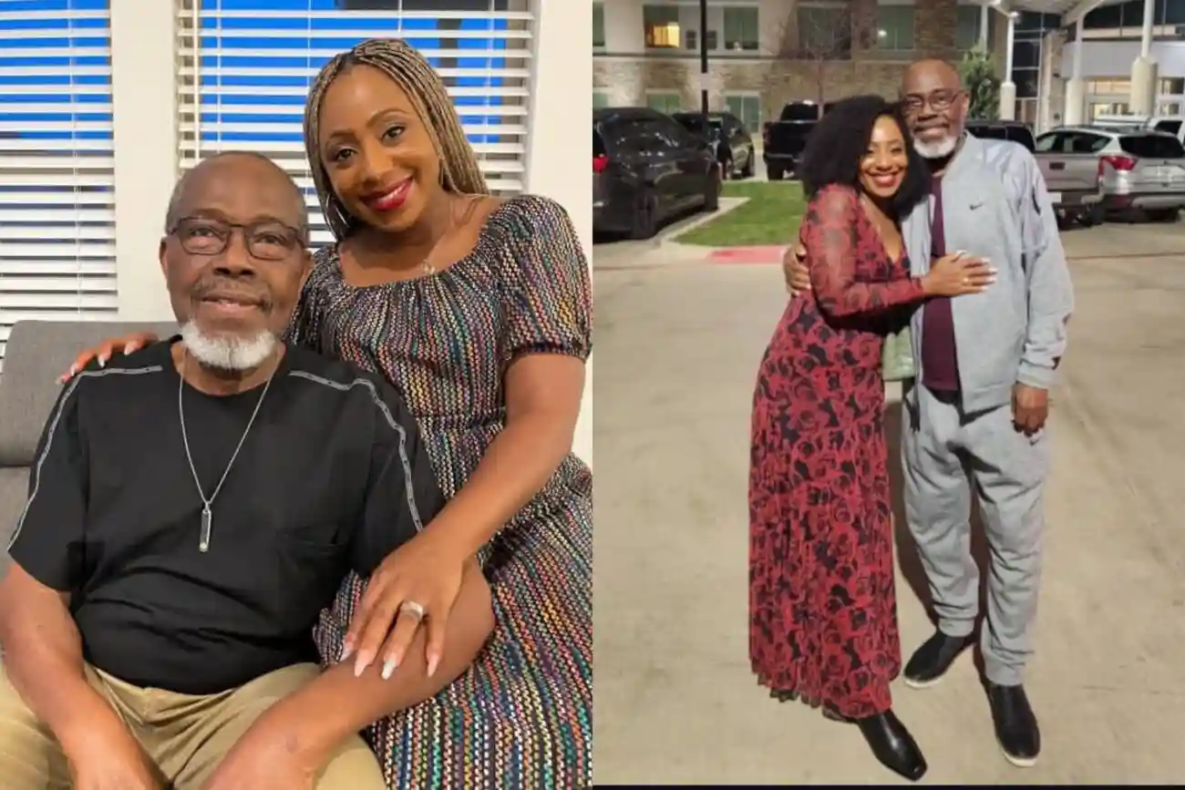 Dakore Akande and her father