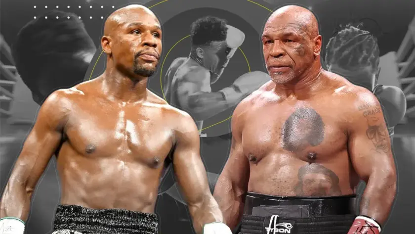 Mike Tyson and Floyd Mayweather