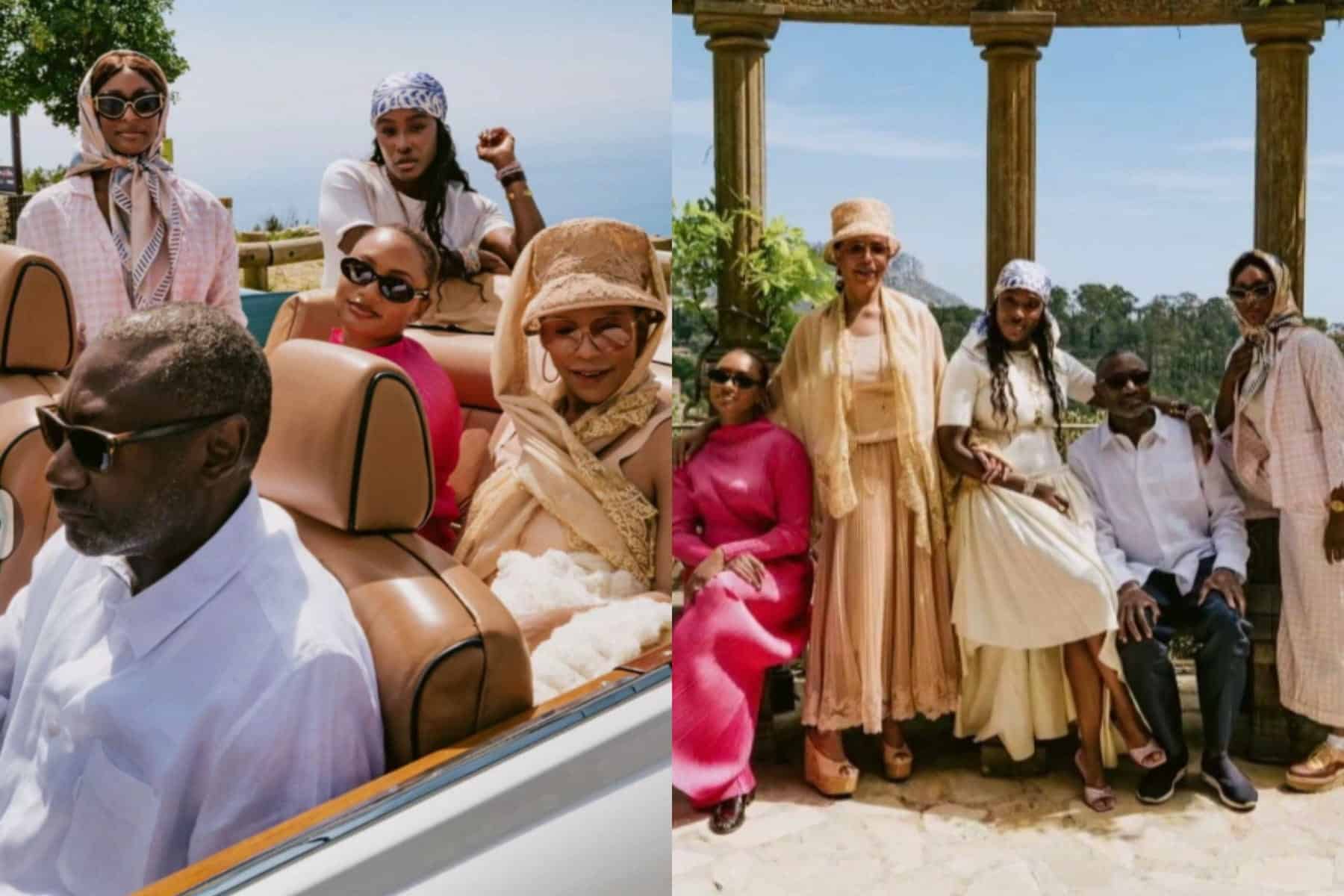 DJ Cuppy and her family
